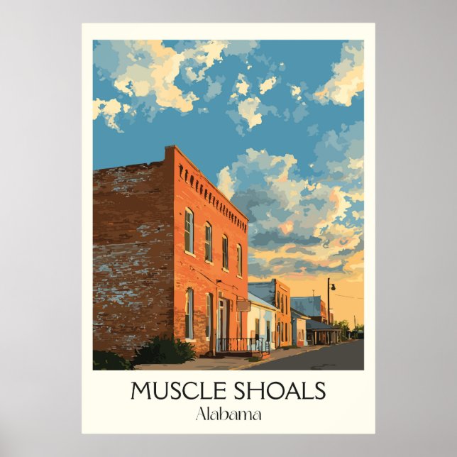 Muscle Shoals Alabama Musikstudio Poster (Vorne)