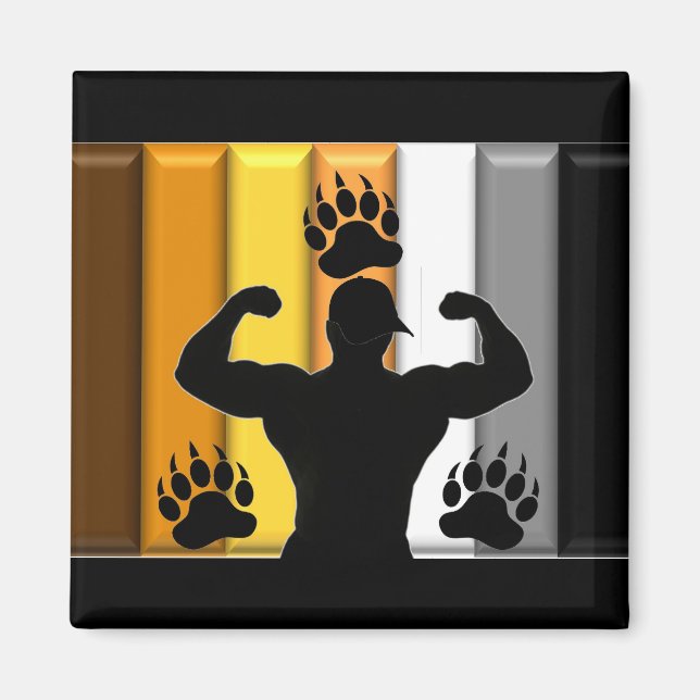 Musclebear Pride Magnet (Vorne)