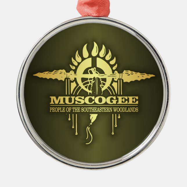 Muscogee 2o ornament aus metall (Vorne)