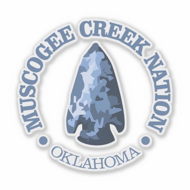 Muscogee Creek Nation (Arrowhead) Aufkleber (Vorderseite)