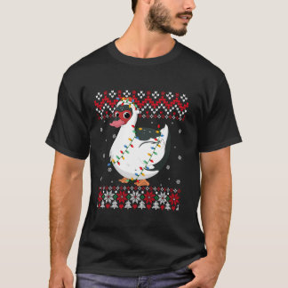 Muscovy Duck Weihnachtsmannmütze Männer Frauen Kin T-Shirt