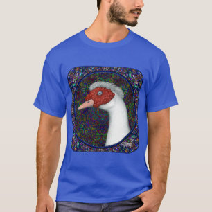 Muscovy-Enten-Kopf-Weiß T-Shirt