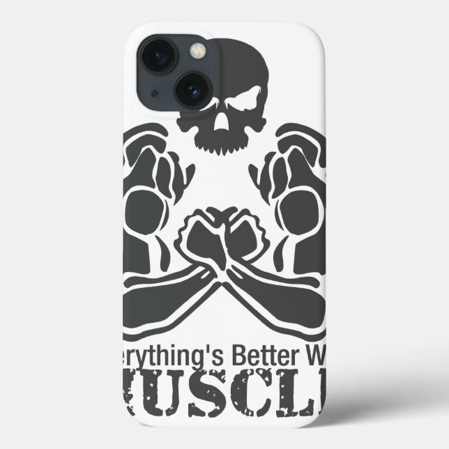 Muscular Skull - ipad case (is better with MUSCLE) (Rückseite)