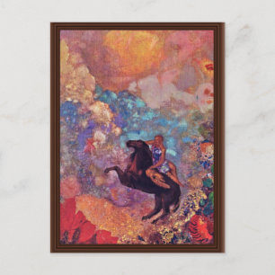 Muse auf Pegasus von Redon Odilon (Beste Qualität) Postkarte