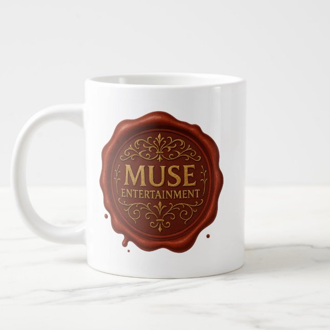 Muse Entertainment™ - Offizielles Logo Jumbo-Tasse (Links)