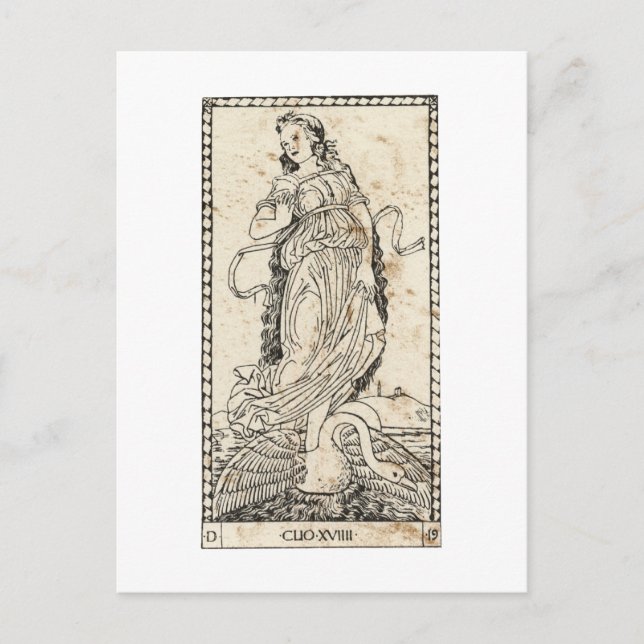 Muse Klio Clio Geschichte Postkarte (Vorderseite)