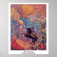 Muse on Pegasus by Bertrand-Jean Redon