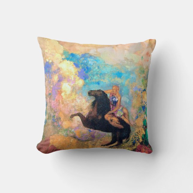 Muse on Pegasus, Redon Kissen (Vorderseite)