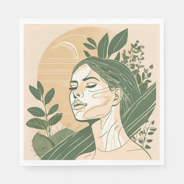 Muse - Standard Luncheon Paper Napkins Serviette (Vorderseite)