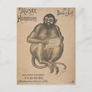 Musee Des Horreurs Nagetier Mann Vintage Postkarte
