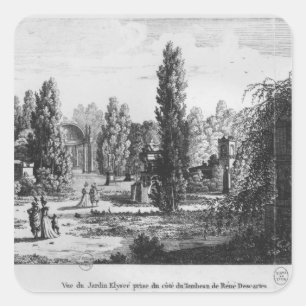 Musee DES-Monumente Francais, Paris Quadratischer Aufkleber