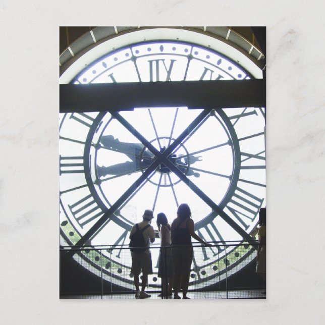 Museé d'Orsay Clock Postkarte (Vorderseite)