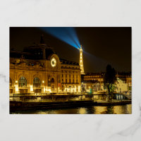 Musée d'Orsay in Paris nachts