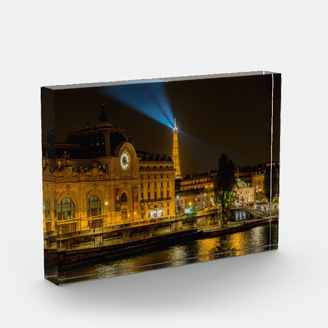 Musée d'Orsay in Paris nachts Fotoblock (Links)