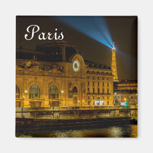 Musée d'Orsay in Paris nachts Magnet