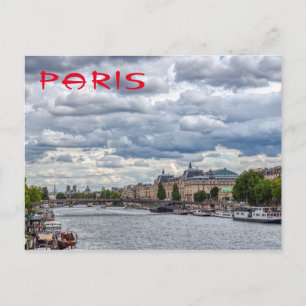 Musée d'Orsay und Seine river - Paris, Frankreich Postkarte