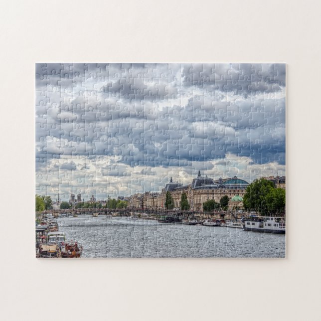 Musée d'Orsay und Seine river - Paris, Frankreich Puzzle (Horizontal)