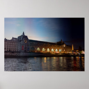 Museo d'Orsay Day to Night Transition - Paris Poster