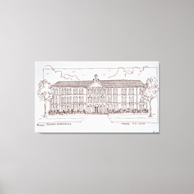 Museo Thyssen-Bornemisza | Madrid, Spanien Leinwanddruck (Vorderseite)