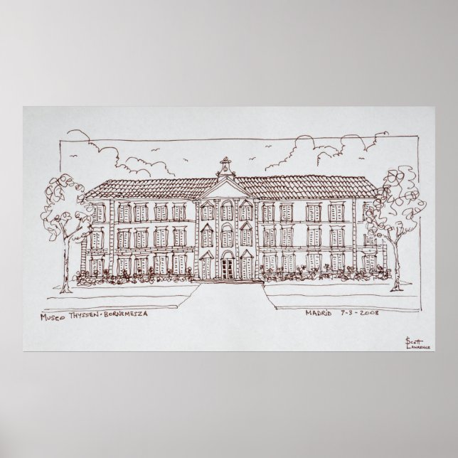 Museo Thyssen-Bornemisza | Madrid, Spanien Poster (Vorne)