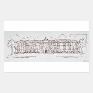 Museo Thyssen-Bornemisza   Madrid, Spanien Rechteckiger Aufkleber