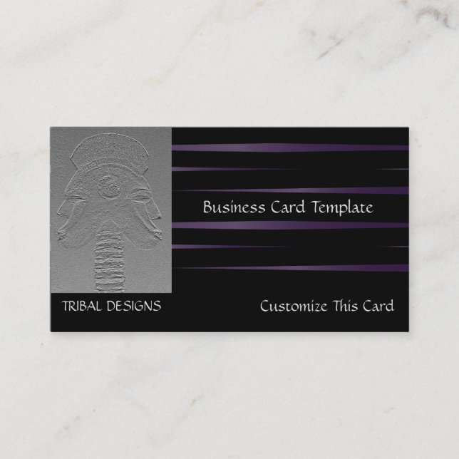 Museum African Mask Tribal Art Visitenkarte (Vorderseite)