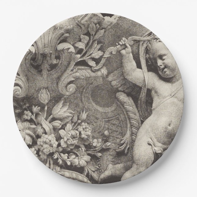 Museum art unique paper plate  pappteller (Vorderseite)