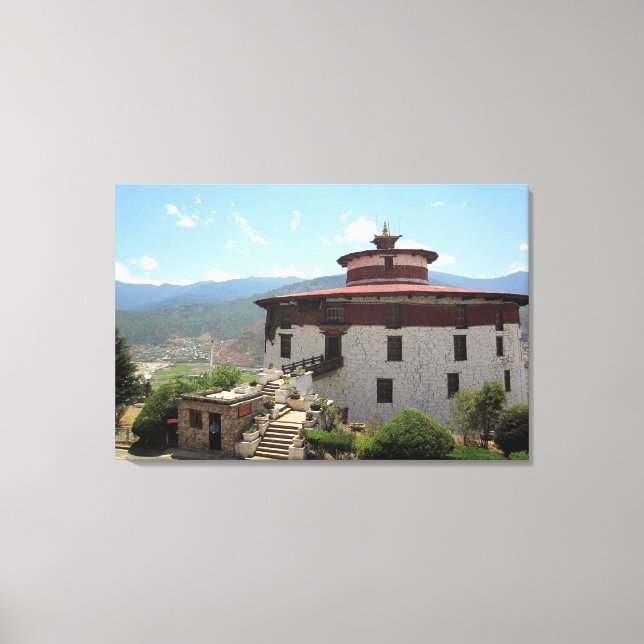 Museum Bhutan Leinwanddruck (Vorderseite)