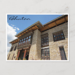 Museum Bhutan neu Postkarte