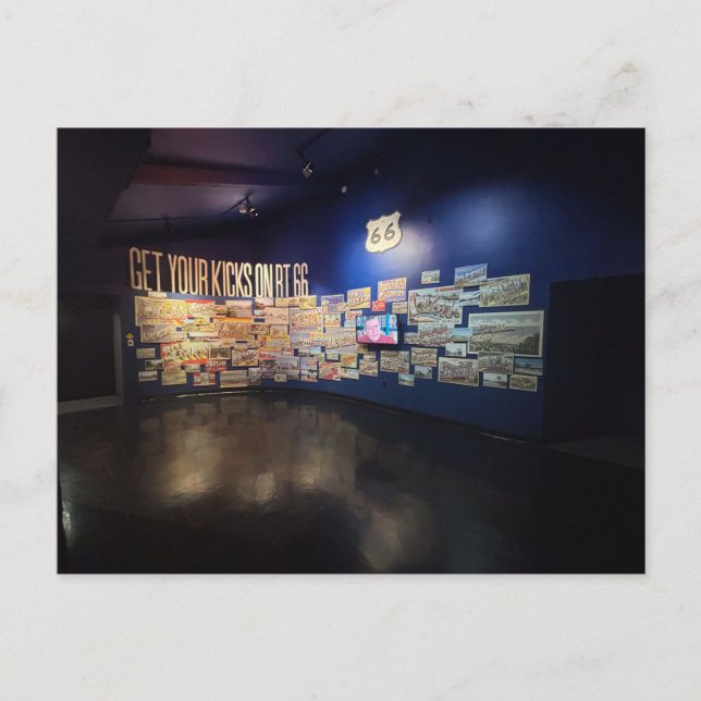 Museum 'Get Your Kicks on Route 66' Postkarte (Vorderseite)
