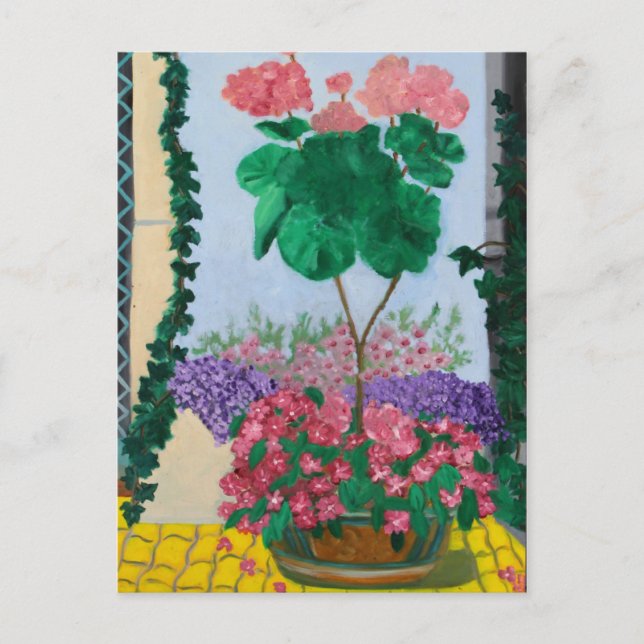 MUSEUM ISLAND BERLIN BLUME POSTKARTE (Vorderseite)