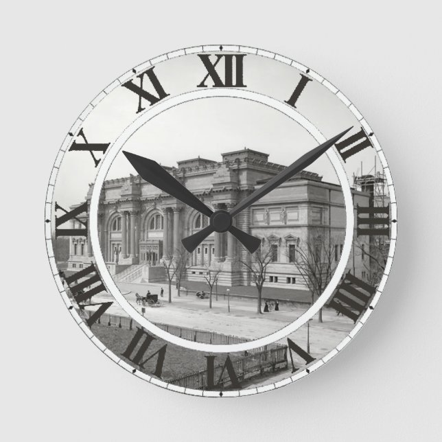 Museum Manhattan Wall Clock Runde Wanduhr (Vorderseite)