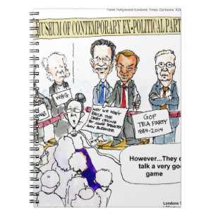 Museum of Ex Political Partys Funny Gifts & T-Shir Notizblock