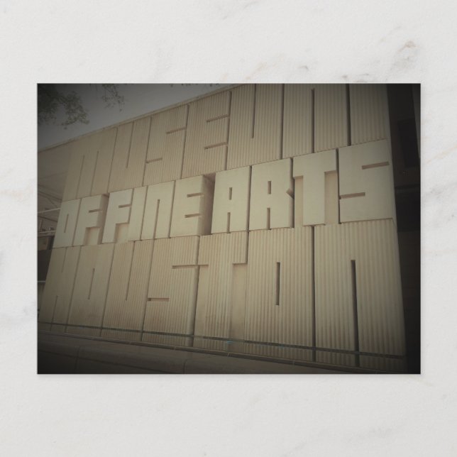 Museum of Fine Arts Houston TX Travel Postcard Postkarte (Vorderseite)