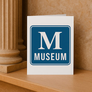 Museums-Schild Einladungen