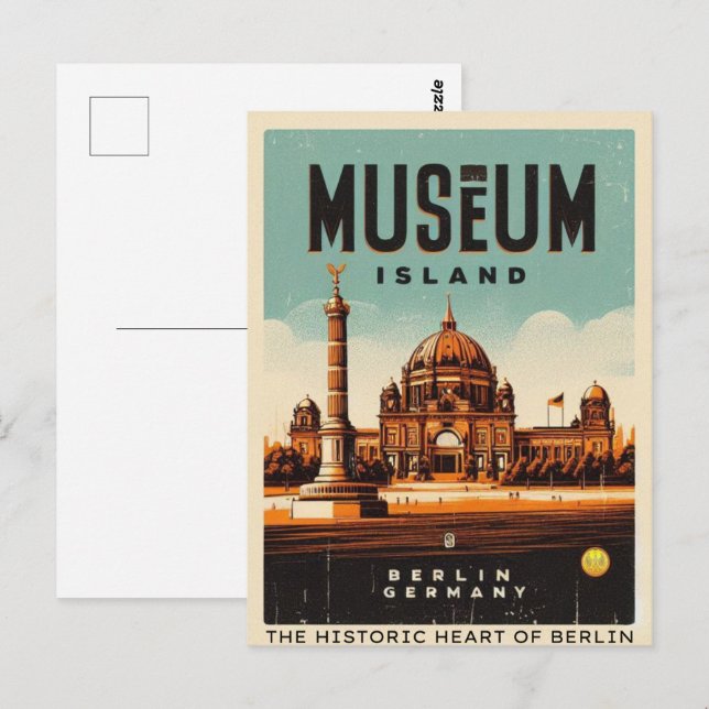 Museumsinsel Berlin - das historische Herz Berlins Postkarte (Vorne/Hinten)