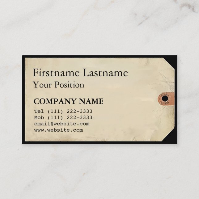 Museumstempel Visitenkarte (Vorderseite)