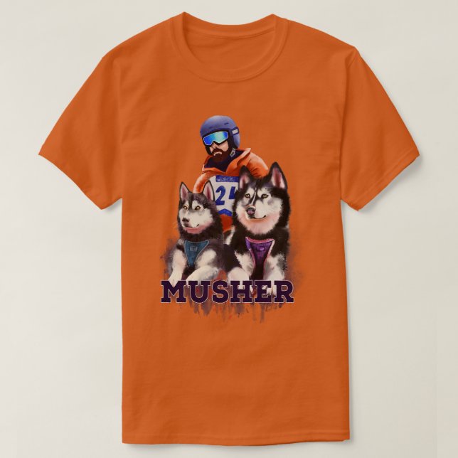 Musher Dog Sledding TShirt (Design vorne)