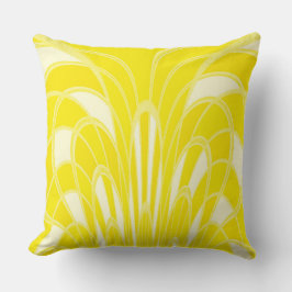 Mushroom Abstrakt - Art Deco - Citrus Kissen