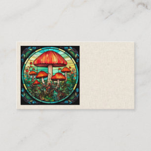 Mushroom Art Business Cards Visitenkarte