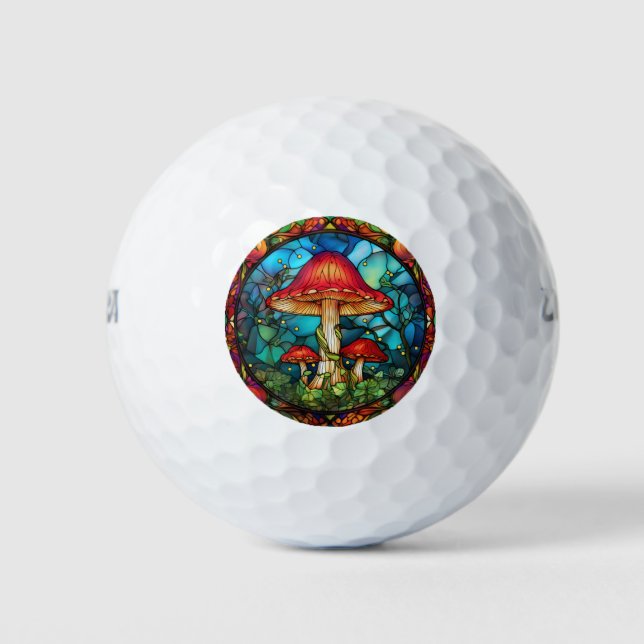 Mushroom Art Golf Balls Golfball (Vorderseite)