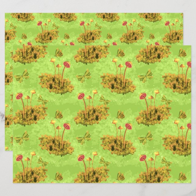 Mushroom auf Moos (Vorne/Hinten)