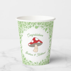 Mushroom Baby Dusche Pappbecher
