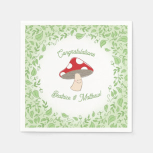 Mushroom Baby Dusche Serviette