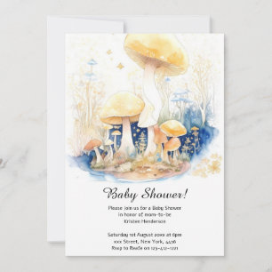 Mushroom Baby Shower Einladung
