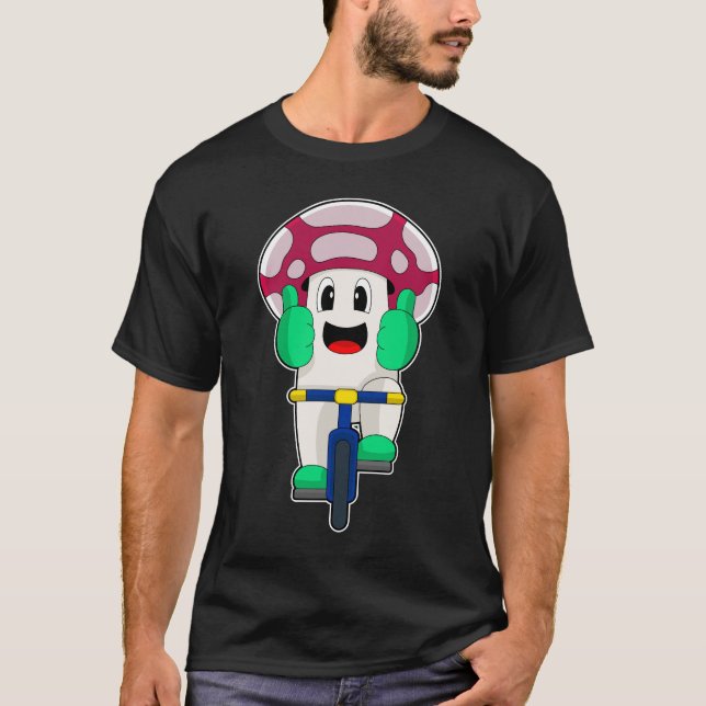 Mushroom Bicycle T-Shirt (Vorderseite)
