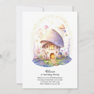 Mushroom Birthday Einladung