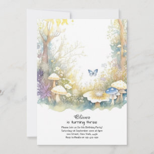 Mushroom Birthday Einladung