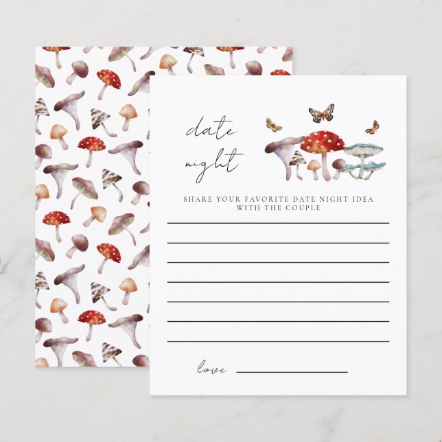 Mushroom Brautparty Date Night Ideas (Vorne/Hinten)