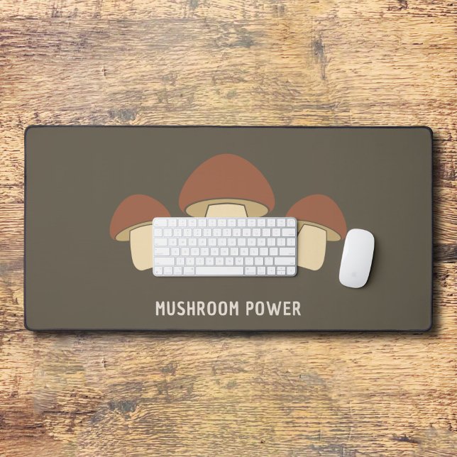 Mushroom Brown Desk Mat Schreibtischunterlage (Mushroom Brown Desk Mat)
